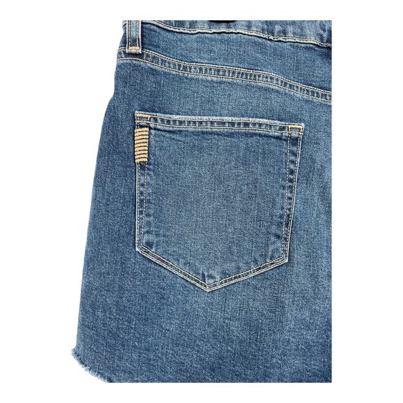 Paige Shorts Margot distressed raw hem denim size 32 - Picture 4 of 7